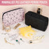 SIDESUGAR PU Leather Sanitary Napkin Storage Bag Tampon Bag for Purse Travel Small Make Up Bag Cosmetic Bag Menstrual