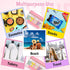 Chenille Letter Clear Makeup Bags Stuff Pouch, Preppy Zipper Makeup Bag with Handle, Transparent Waterproof Storage