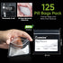 Homzome 6 -Pack 125- 3x2.75 inches (Pack 125) Pill Bags mil of BPA Free Reusable Pill Pouches for Medicine with Write