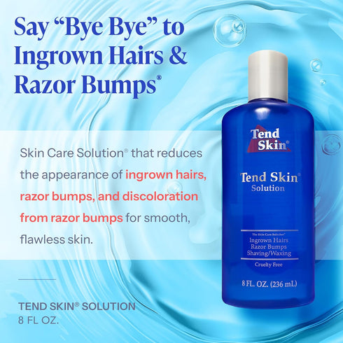 Tend Skin Razor Bump Solution for Ingrown Hair, 8 Oz, Made in USA
