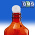 GMS Press in Bottle Adapter Plug for Oral Medication Syringes - Reusable BPA Free Plastic, 25 Count
