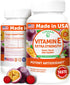 Vitamin E Gummies with Vitamin C | 60 Count | 250mg (400IU) Vit E | Antioxidant, Skin & Eye Health Support, Non-GMO