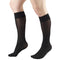 Sheer Compression Stockings, 8-15 mmHg, Women's Knee High Length, 20 Denier, Black, Medium