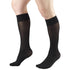 Sheer Compression Stockings, 8-15 mmHg, Women's Knee High Length, 20 Denier, Black, Medium