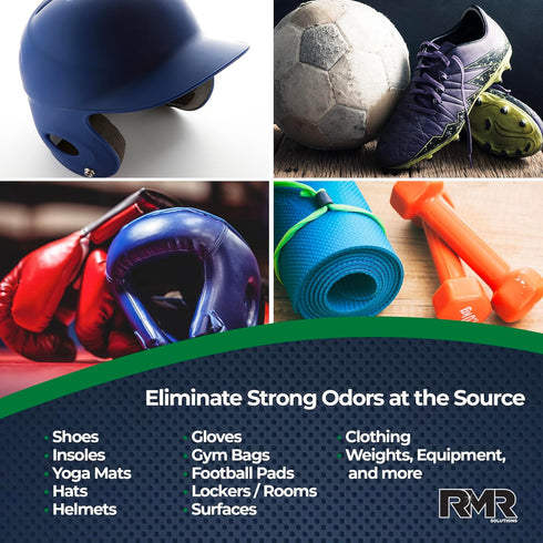 RMR Xtreme Sport Odor Eliminator Spray - Heavy-Duty Equipment, Uniform, Gym Deodorizer, 15 Ounces, Fragrance-Free