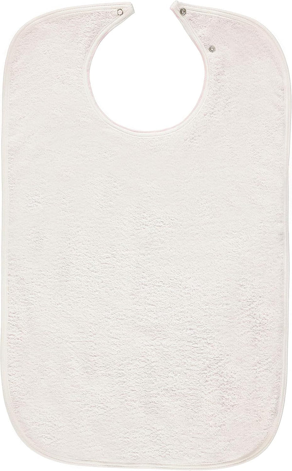 NOBLES HEALTH CARE PRODUCT SOLUTIONS Nobles 3 Terry Adult Bibs with Vinyl Barrier - Snap Closure