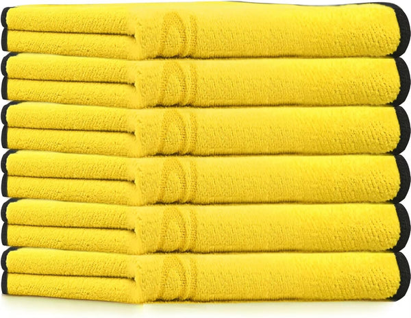 Solid Multipurpose Plush Microfiber Cleaning Cloth Towel for Household, Car Washing, Drying &