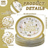Suttmin 50 10'' 12'' Pcs Merry Christmas Oval Paper Plates Happy Holiday Disposable Paper Plates x Dinner Gold