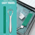 RONAVO Tongue Scraper for Adults, Stainless Steel Cleaner with Dual Scraping Head Design