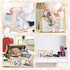 Boho Clear Cosmetic Bag - 2Pcs Waterproof Toiletry Bag Travel Makeup Bag, Beige Transparent PVC Zipper Pouch for Women