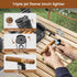 Flauno Travel Cigar Humidor - Portable Cigar Case Kit with Lighter (Without Gas), Cutter, Holder, Humidifier & Dropper,