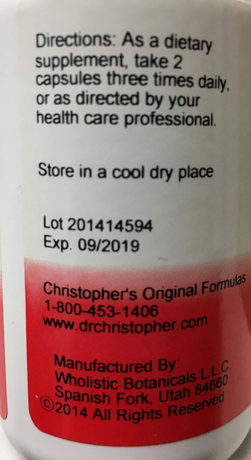 Christopher's Original Formulas Liver Transition Formula, 100 Vegicaps