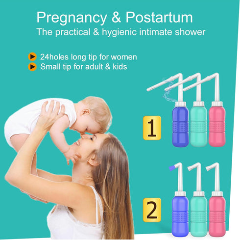 Peri Bottle for Postpartum Care Upside Down Bottle for Perineal Cleansing and Recovery Postpartum Essential Vaginal