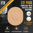 Skin Grip CGM Sensor Patches, Compatible with Medtronic Guardian (20-Pack), Waterproof & Sweatproof, Tan