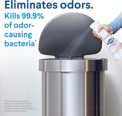 Clorox Disinfecting Mist, Lemongrass Mandarin, 3 Refills, Household Essentials, 16 Fl Oz Each