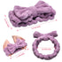 Hicarer 3 Piece Microfiber Bowtie Hairband Set for Women | Chic Purple, Red, Turquoise | Hair Accessories for Shower