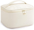 HBlife Travel Makeup Bag, Portable Cute Leather Cosmetic Bag, Large Organizer Toiletry Bag for Women Girls with Handle