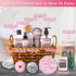 Spa Baskets for Women - Luxury Bath Set with Rose Oil & Orchid, Includes Wash, Bubble Bath, Lotion, Bath Salts, and More