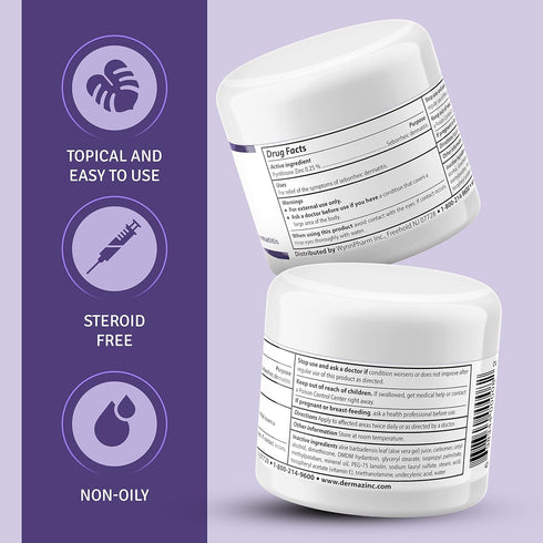 DermaZinc Therapy Cream, Zinc Cream for Skin, Relief for Psoriasis, Dermatitis, Eczema, and Other Conditions