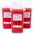 Alcedo Sharps Container for Home Use, 1 Quart (3-Pack) for Biohazard Needle and Syringe Disposal, Portable