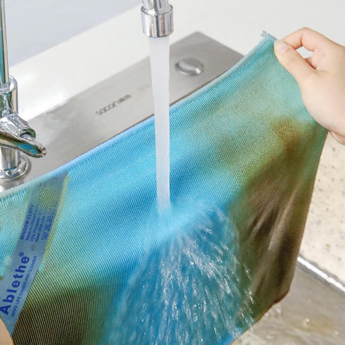 Window Cleaning Cloth - Microfiber Cleaning Cloth, Premium Polishing Rags, Lint Free, Streak Free (Grey, Purple