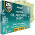 Natural Green Tea Oil Blotting Sheets for Face, 25% Larger, 100 Makeup Friendly Oil Absorbing Papers