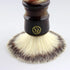 Shaving Brush for Men, Extra Density Chrome Synthetic Best Brush with Classic Black Handle Knot 24mm Shaving Hair Salon Tool Gifts for Fathers Day
