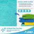 AIDEA Microfiber Cleaning Cloths-100PK, Soft Absorbent Rags for Cleaning, Lint-Free Towels for Home, Car, Window