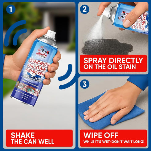 Oil Spots Gone Heavy Duty Concrete Oil Stain Remover Spray Industrial Strength Degreaser for Driveway, Garage Floor