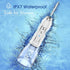 H2ofloss Portable Water Dental Flosser with 5 Modes, 6 Replaceable Jet Tips, Rechargeable, IPX7 Waterproof, 300ml