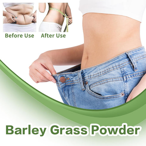 Hudetex Sugar-Free8 oz Barley Grass Juice Powder Rich in Chlorophyll & Natural Nutrients, Barley Grass Powder