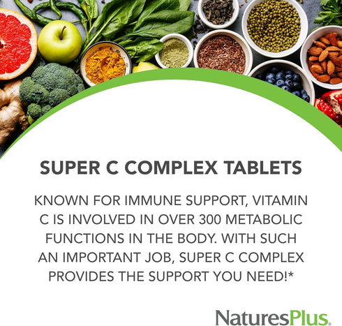 Sustained Release Super C Complex - 60 Tablets, NaturesPlus