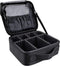 JOURMON Travel Makeup Bag - Portable Cosmetic Case Organizer with Adjustable Dividers for Makeup Brushes and Accessories