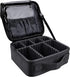 JOURMON Travel Makeup Bag - Portable Cosmetic Case Organizer with Adjustable Dividers for Makeup Brushes and Accessories