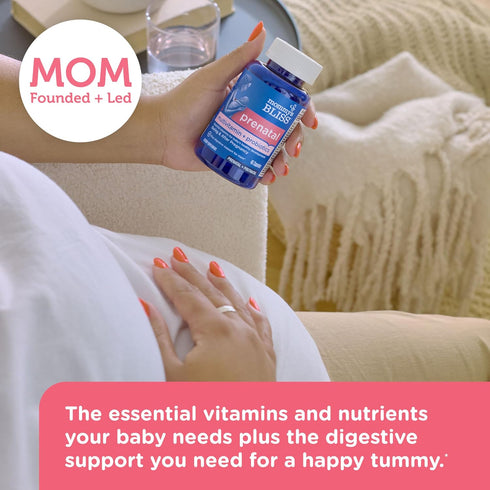 Mommy's B6 B12, (45 Bliss Prenatal Multivitamin + Probiotic for Women w/ Folic Acid, Supports Baby Development & Mom's