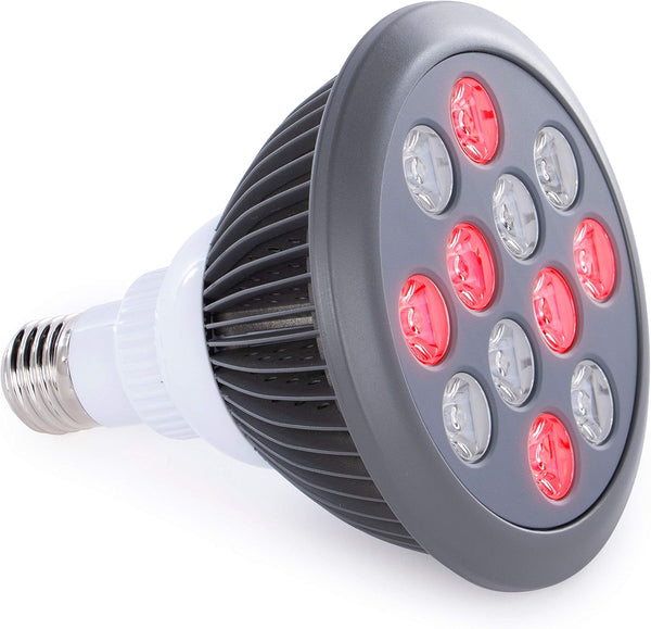 Red Light Therapy Device - Red Near Infrared 660nm 850nm, 12 LEDs for Skin Health and Pain Relief