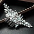 Yean Wedding Hair Comb - Silver Rhinestones Opal Crystal Vintage Bridal Hair Clips Accessories for Brides and