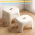 Rabihike 12.2x9.25x7.68 Inch, Plastic Step Stool, Heavy-Duty ABS Bathroom Shower Stool, Non-Slip Bath Seat with Rubber