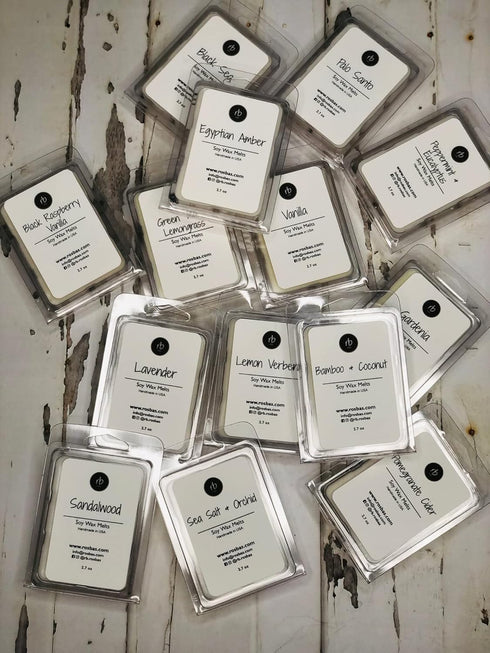 Soy Wax Melts, Fraser Fir Scented, 3 Packs, 6 Cubes & 2.50 oz each, Non-Toxic, Handmade in USA