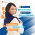 SunnyBay Microwave Heating Pad, Microwavable Heated Neck and Shoulder Wrap for Pain Relief, Blue