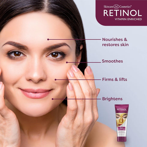 Retinol Gold Peel-Off Mask - Tightens, Lifts, Soothes & Hydrates Skin - Real Gold & Flower Extracts Nourish
