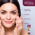 Retinol Gold Peel-Off Mask - Tightens, Lifts, Soothes & Hydrates Skin - Real Gold & Flower Extracts Nourish