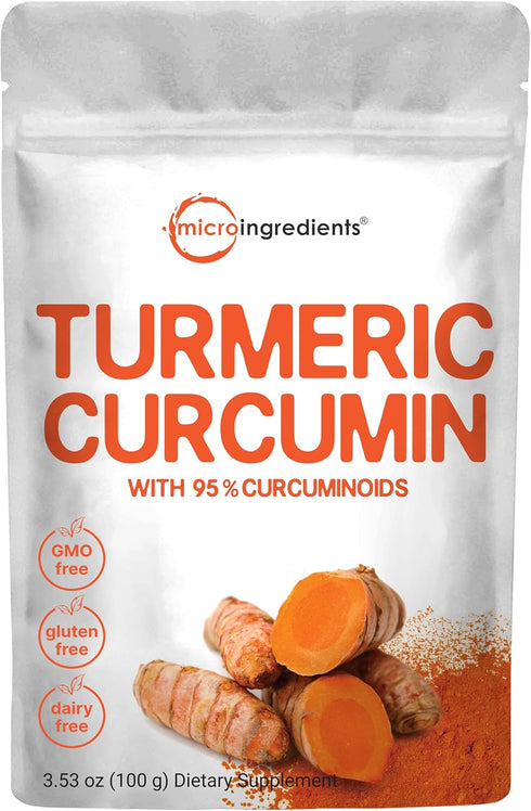 Turmeric Extract 95% Curcuminoids, 100 Grams, Natural Turmeric Supplements for Joint & Immune Support