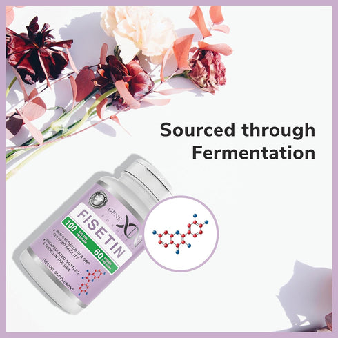 GENEX Fisetin 100mg/Serving (60 Capsules) | Antioxidant for Healthy Aging and Brain Wellness - Non-GMO, Gluten Free