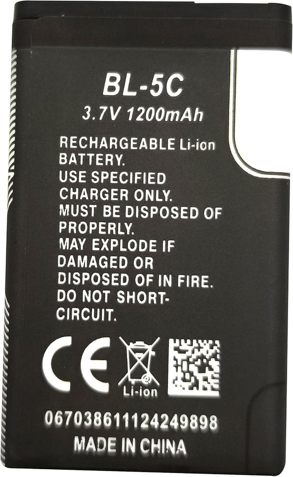 DCH BL-5C Battery 3.7v Rechargeable Compatible with Household Radio with Current Protection(1200mah)