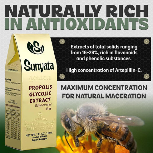 Brazil Brazilian Green Bee Propolis Liquid Extract, No Alcohol, 30ML (1 Pack)
