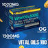 Omega 3 Fish Oil - Premium Burpless Supplement, Ultra Strength DHA & EPA, Natural Fish Oil Capsules