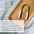 Boka Tongue Scraper for Adults & Kids with Case, Stainless Steel Cleaner with Travel Pouch (Pack of 2)