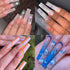 Square Nail Tips Full Cover, Extra Long Clear Professional Acrylic Tips, XXL Ultra-hard Press on Nails (360Pcs)