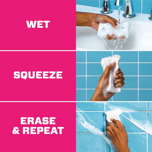 Mr. Clean Magic Eraser Ultra Bath - Multi Purpose Cleaner for Bathroom, Soap Scum Remover, 5ct